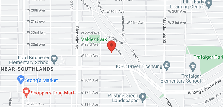 map of 3105 W 24TH AVENUE